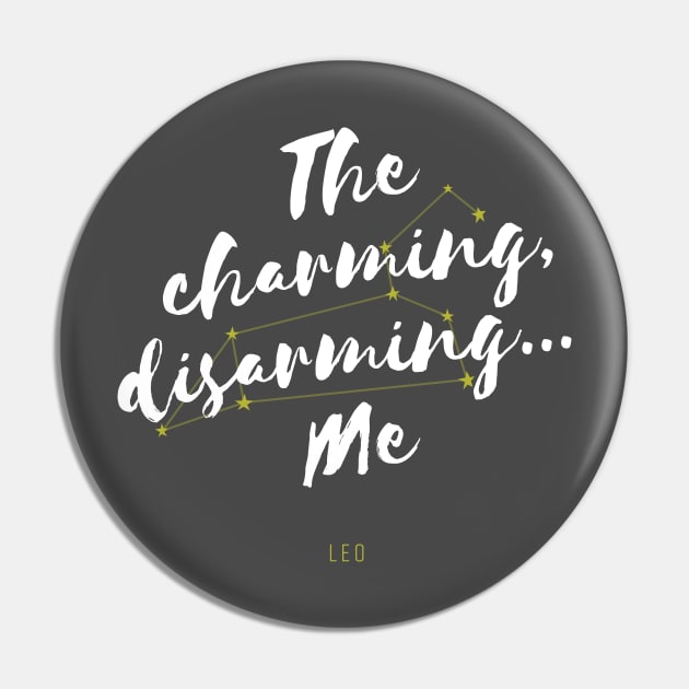 Leo Zodiac Funny Pin by StarSignPrints