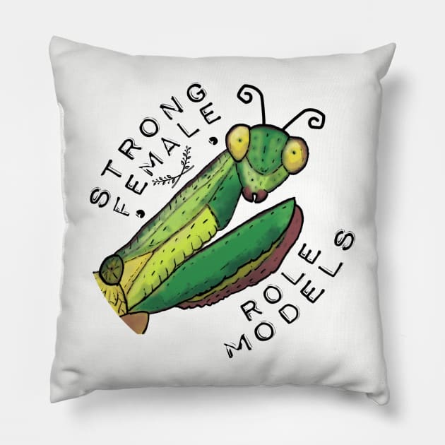 Strong Female Role Models Pillow by nonbeenarydesigns