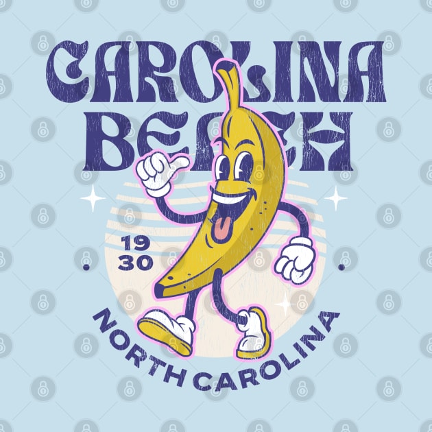 Carolina Beach, NC Summertime Vacationing Strutting Banana by Contentarama