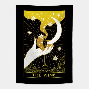 Black and Gold Tarot card The Wine Tapestry