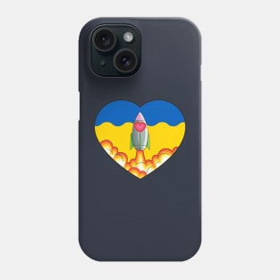 rocket love for ukraine Phone Case