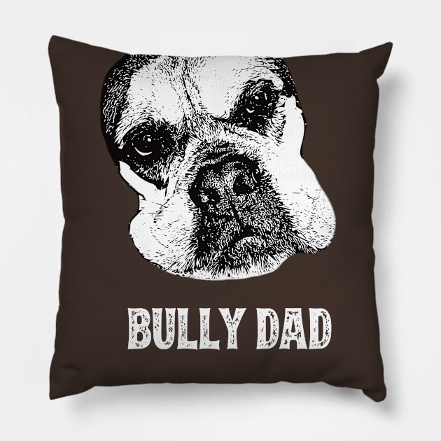 Bullmastiff Dad Pillow by DoggyStyles