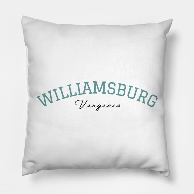 Williamsburg, Virginia Pillow by BloomingDiaries