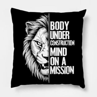 lion Motivational quote Pillow