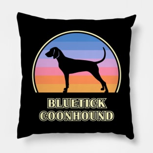 Bluetick Coonhound Vintage Sunset Dog Pillow