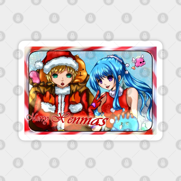 Merry XenMas Magnet by LinYue