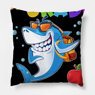 Watch Out 1st Grade Here I Come Dabbing Shark- Back To School Pillow