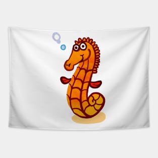 SeaHorse Watercolor Sea Tapestry