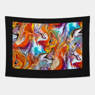 Fluid painting magic of love Tapestry