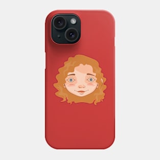 The woman is the same, only the eyes are different Phone Case