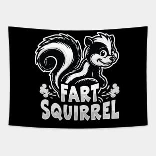 Fart Squirrel - Stinky Skunk Humor Tapestry