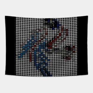 Binary code Parrot Tapestry
