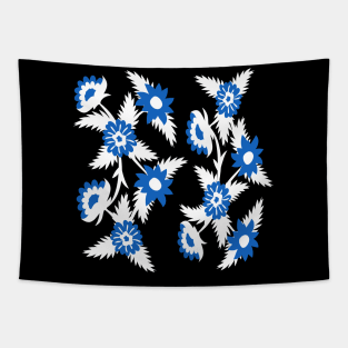 Blue flowers Tapestry