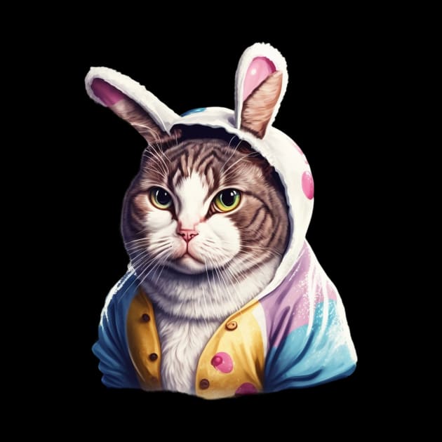 Easter Bunny Cat by UnrealArtDude