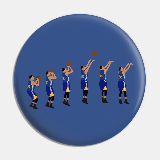 Steph Curry Jumpshot - Golden State Warriors Pin by xavierjfong