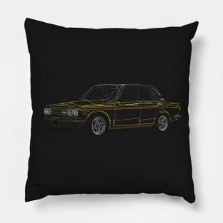 Datsun 510 - Classic Japanese Car Outline Pillow