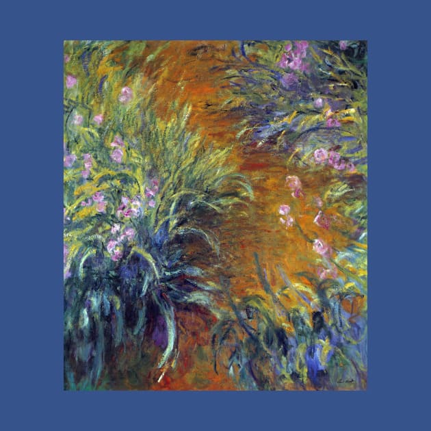 The Path Through the Irises by Claude Monet by MasterpieceCafe