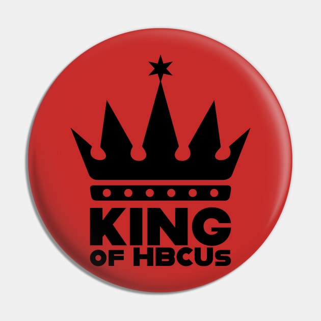 King Of HBCUs Black Logo Tee Pin by King Of HBCUs