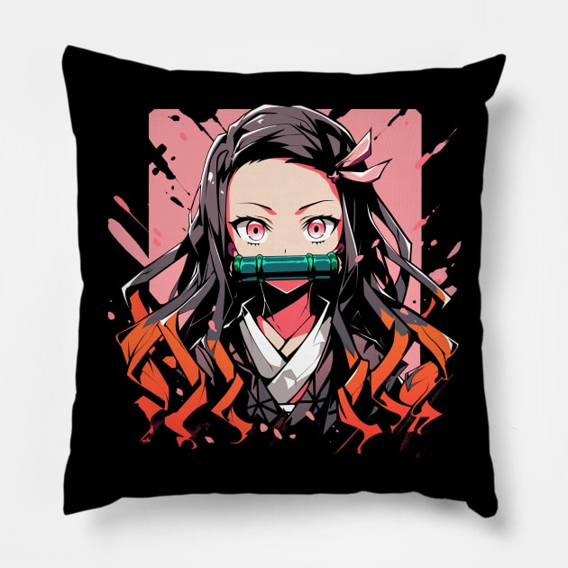 DEMON SISTER Pillow by PanosStamo