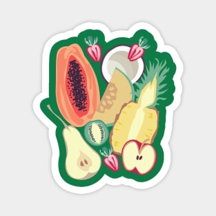 Tropical Fruits Magnet