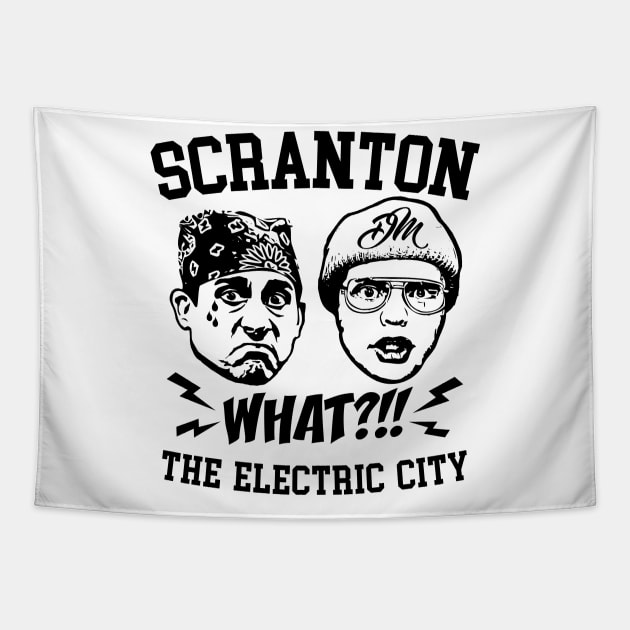 Scranton What - The Electric City - Parody Tapestry by Lord Teesus