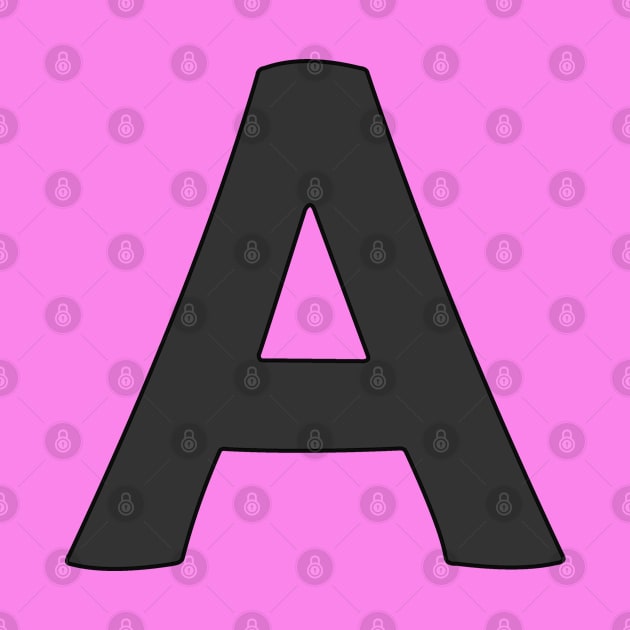 letter a black by persa