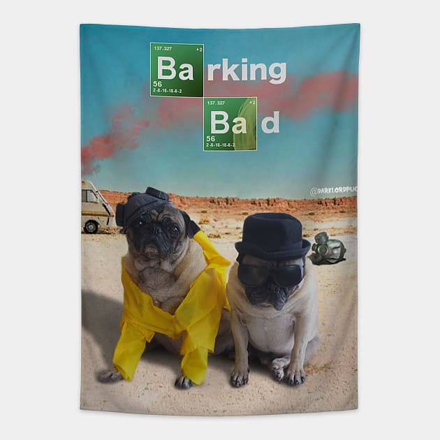 Barking Bad Tapestry by darklordpug