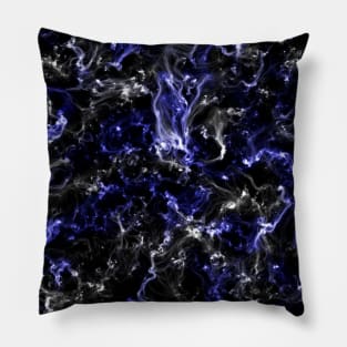 Blue and white nebula Pillow