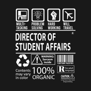 Director Of Student Affairs T Shirt - MultiTasking Certified Job Gift Item Tee T-Shirt