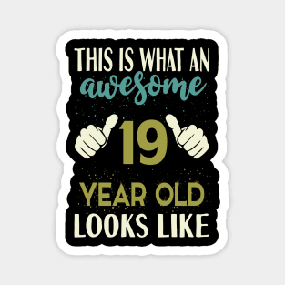 19 year old Birthday Magnet