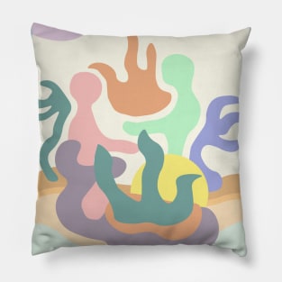 Coral Figures Pillow