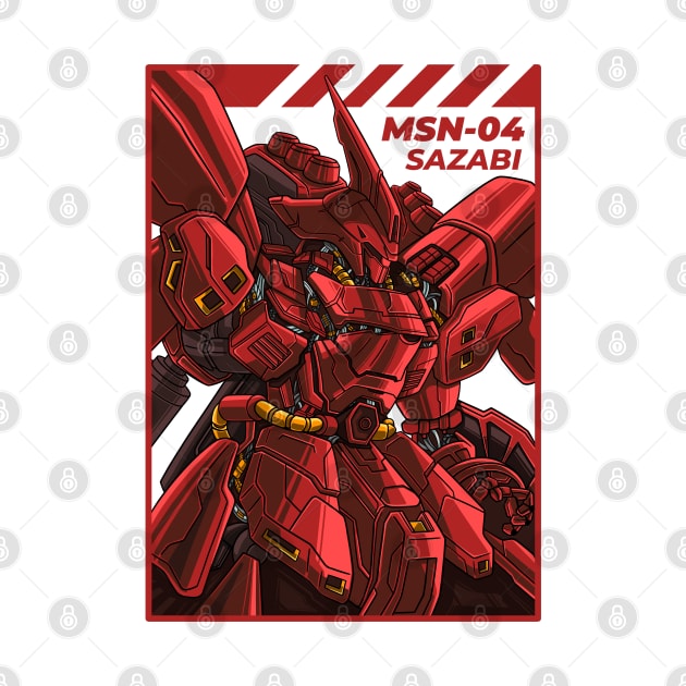 Sazabi MSN-04 Gundam by garistipis