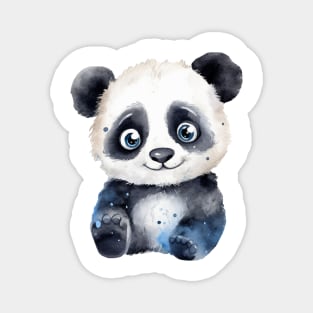 Panda Bear Watercolor Magnet