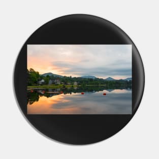 Saranac Lake at Sunrise NY Pin