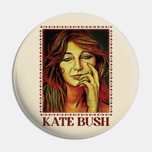 Kate Bush /// Retro Aesthetic Fan Art Design Pin