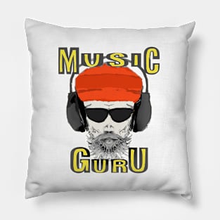 Cool Retro Music Guru Meme Pillow