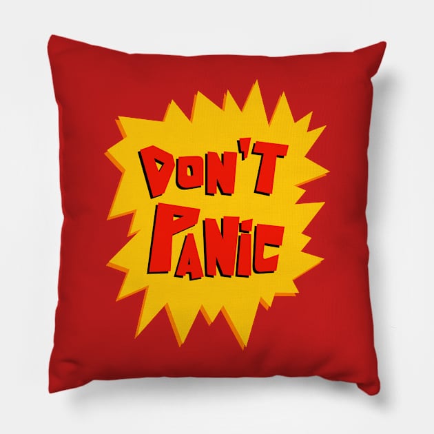 Dont panic Pillow by eternalshadeart