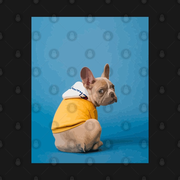 French Bulldog Digital Painting by gktb