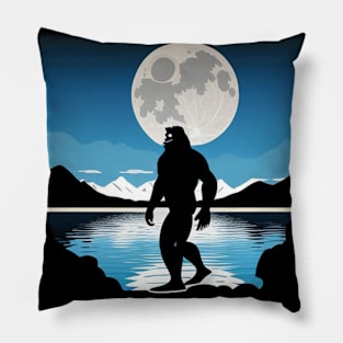 Bigfoot Moon Pillow