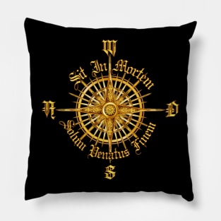 PC Gamer's Compass - "Death is Only the End of the Game" Pillow