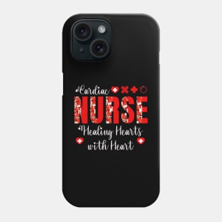 Cardiac nurse healing hearts with heart Phone Case