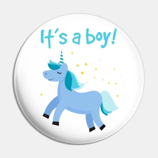 Unicorn - It's A Boy Pin