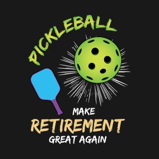 Happy People play Pickleball Pickleballs and Pickle Ball T-Shirt