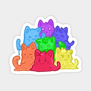 Jelly Cats Rainbow Magnet