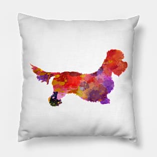 Dandie Dinmont terrier in watercolor Pillow