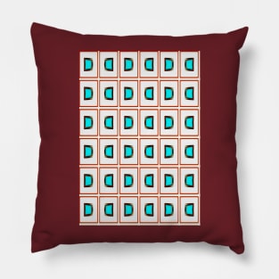 Turquoise geo Pillow