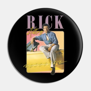 Rick Astley -- 80s Vibin' Aesthetic Design Pin