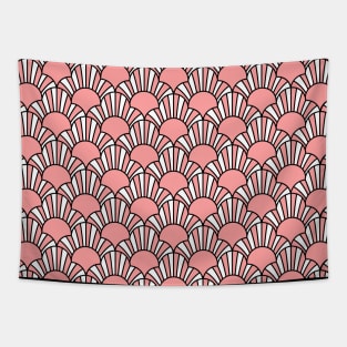 Art Deco Pattern no 32 - Pink Vintage Pattern Tapestry