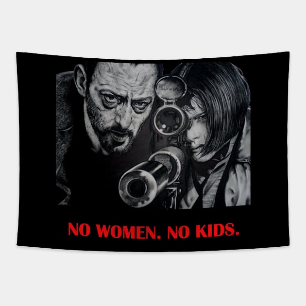 Leon Movie No Women No Kids Retro Tapestry by Artsimple247