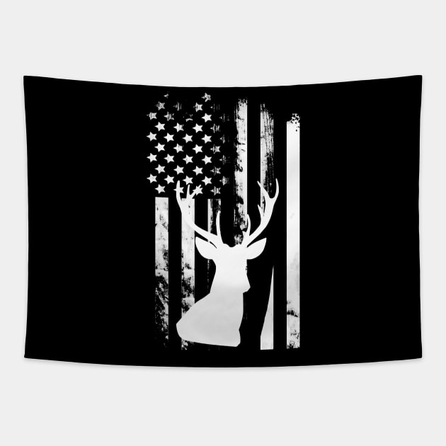 American Deer Hunter Tapestry by Horisondesignz